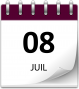 Save the date 08 juil violet