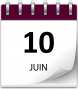 Save the date 10 juin violet grand