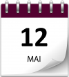 Save the date 12 mai violet 1