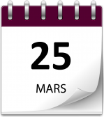 Save the date 25 mars grand 1